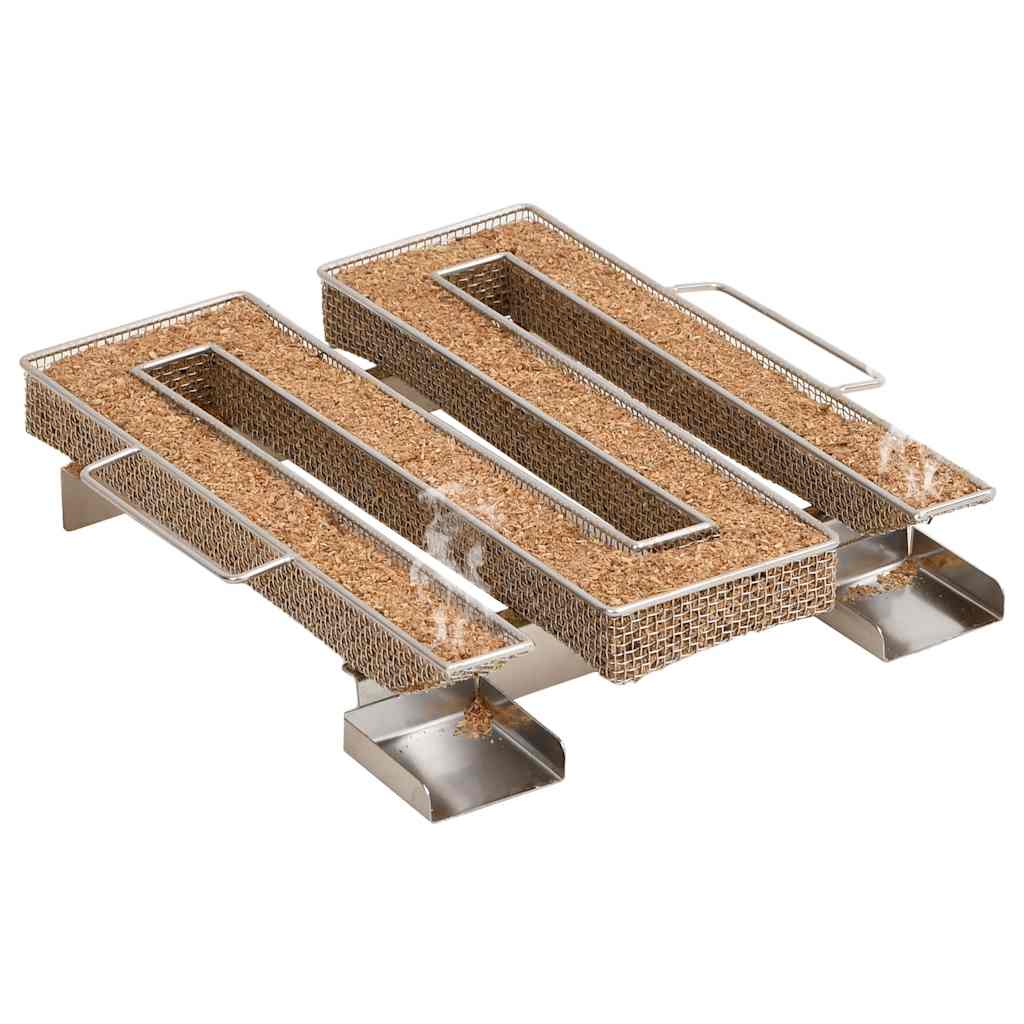 BBQ Oven Smoker with Cold Smoke Generator Galvanised Steel